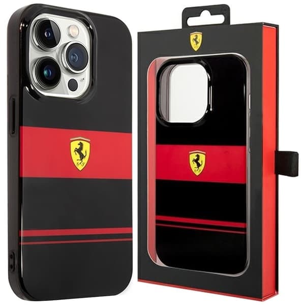 Ferrari FEHMP14LUCOK deksel til iPhone 14 Pro - svart IMD Combi Magsafe