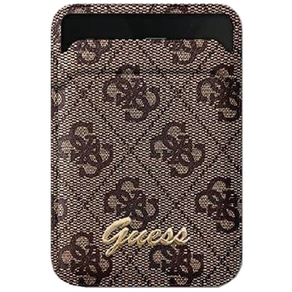 Guess Wallet Card Slot Holder GUWMSHG4SHW Veske - Brun MagSafe 4G Classic Logo