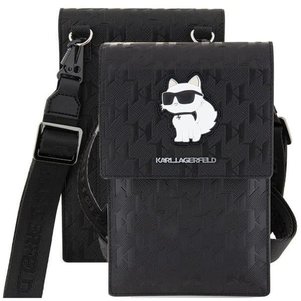 Karl Lagerfeld Veske KLWBSAKHPCK Håndveske - Svart Saffiano Monogram Choupette