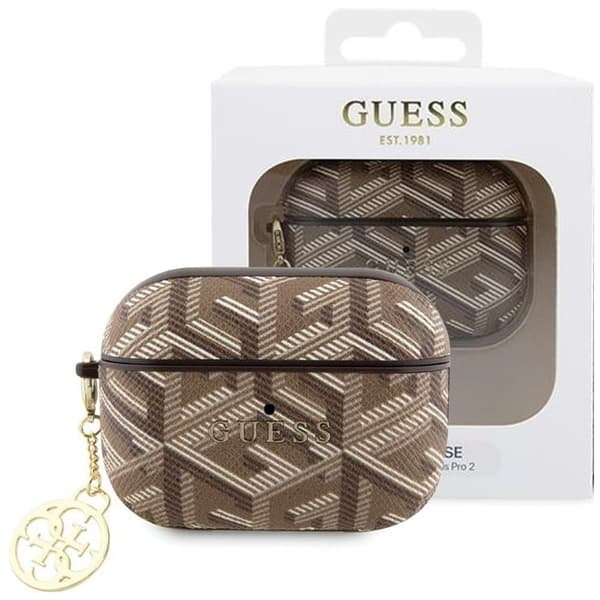 Guess GUAP2PGCE4CW-deksel for AirPods Pro 2-deksel - brun GCube Charm