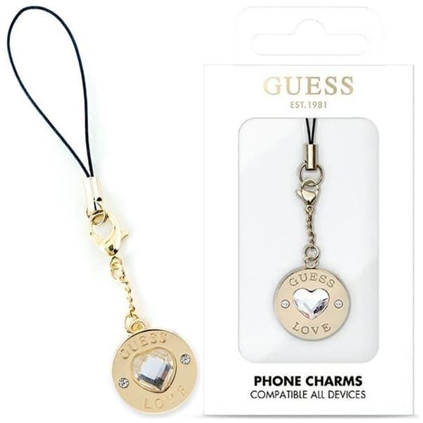 Gjett GUCPMHGLD telefonreim hjerte diamant sjarm og rhinestones