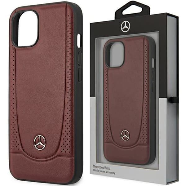 Mercedes MEHCP15LARMRE iPhone 15 Pro 6.1 rødt/rødt hardt deksel Leather Urban Bengale
