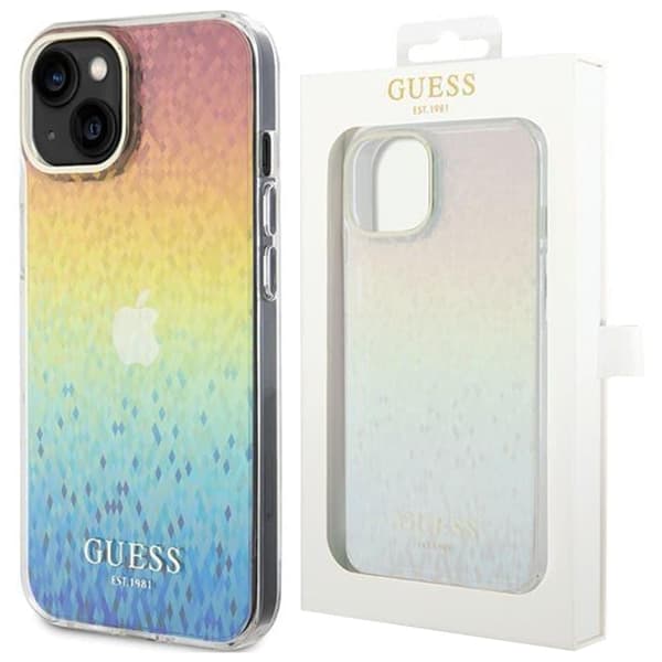 Guess IML Faceted Mirror Disco Iridescent-deksel til iPhone 15 - flerfarget