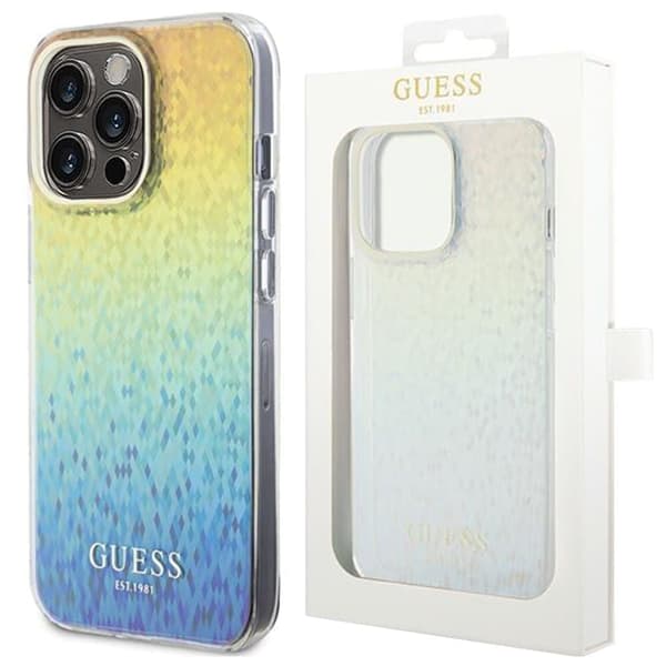 Guess IML Faceted Mirror Disco Iridescent-deksel til iPhone 15 Pro Max - flerfarget