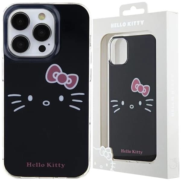 Hello Kitty IML Kitty Ansiktsbeskyttelsesdeksel til iPhone 14 Pro - svart