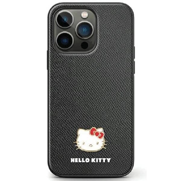 Hello Kitty metalllogo Kitty Head-deksel til Samsung Galaxy Z Flip 5 - Svart