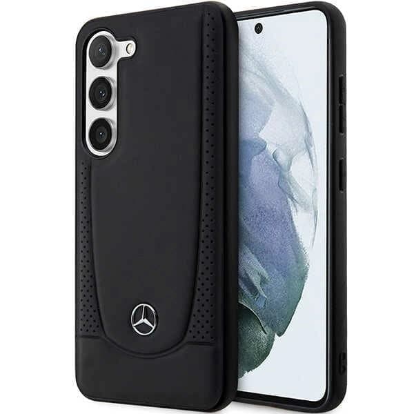 Mercedes Leather City Deksel til Samsung Galaxy S23 FE - Svart