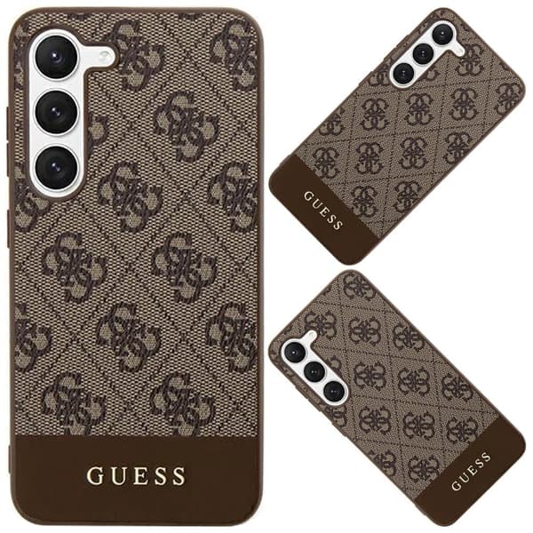 Guess 4G Stripe Collection deksel til Samsung Galaxy S24 Ultra - brun