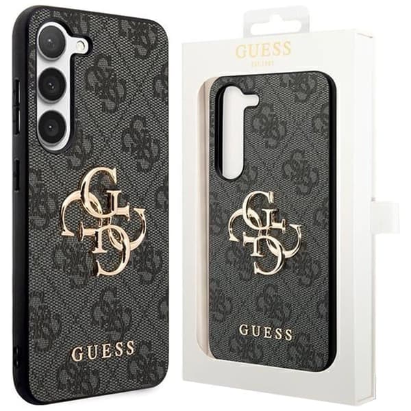 Guess 4G Big Metal Logo Deksel til Samsung Galaxy S24 - Svart
