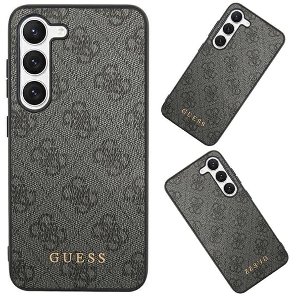 Guess 4G Metal Gold Logo Deksel til Samsung Galaxy S24+ - Svart
