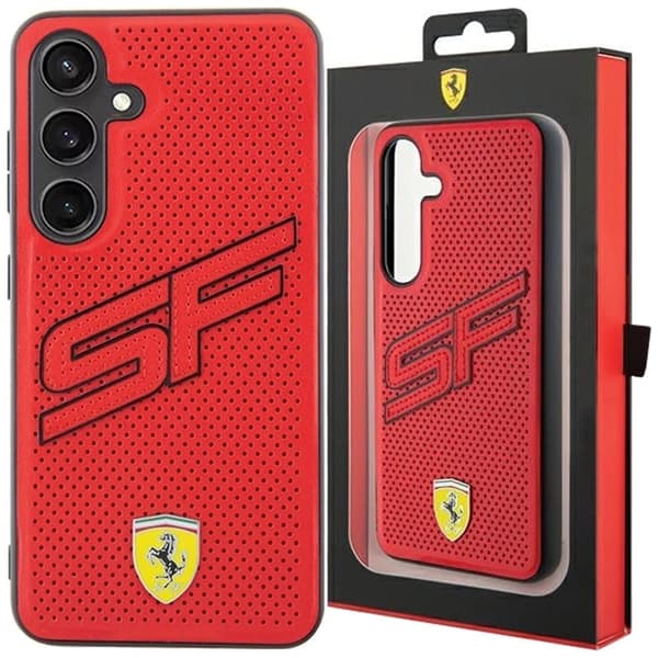 Ferrari Big SF perforert deksel til Samsung Galaxy S24+ - Rød