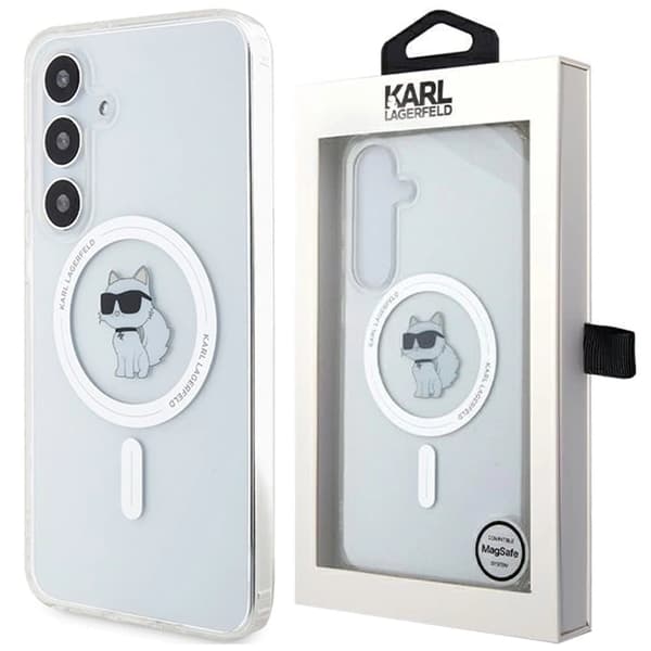 Karl Lagerfeld IML Choupette MagSafe-deksel til Samsung Galaxy S24 - Gjennomsiktig