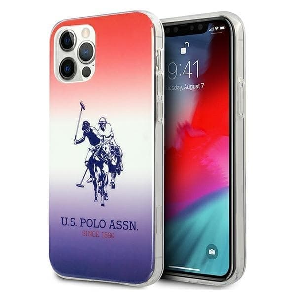 Saken med USA Polo Assn. Gradient Collection for iPhone 12 / iPhone 12 Pro - flerfarget