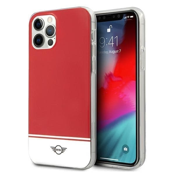 Mini MIHCP12LPCUBIRE iPhone 12 Pro Max 6,7" rødt/rødt hardt deksel Stripe Collection