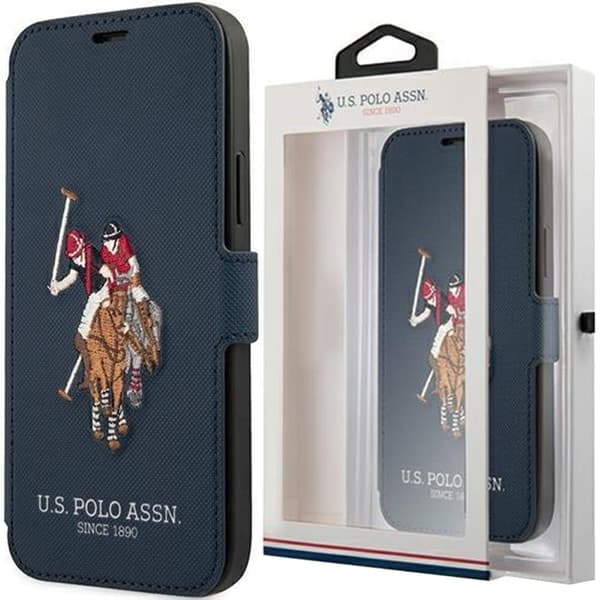 US Polo USFLBKP12LPUGFLNV iPhone 12 Pro Max 6.7 Navy/Navy Book Polo Embroidery Collection