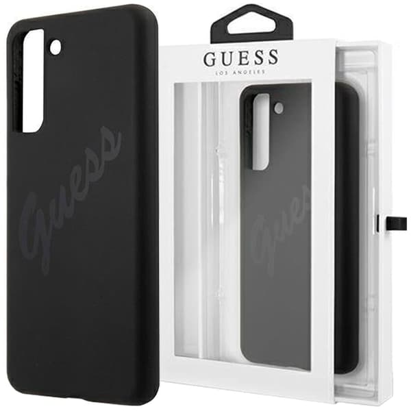 Guess GUHCS21MLSVSBK S21+ G996 Svart/Sort Hard Case Script Vintage