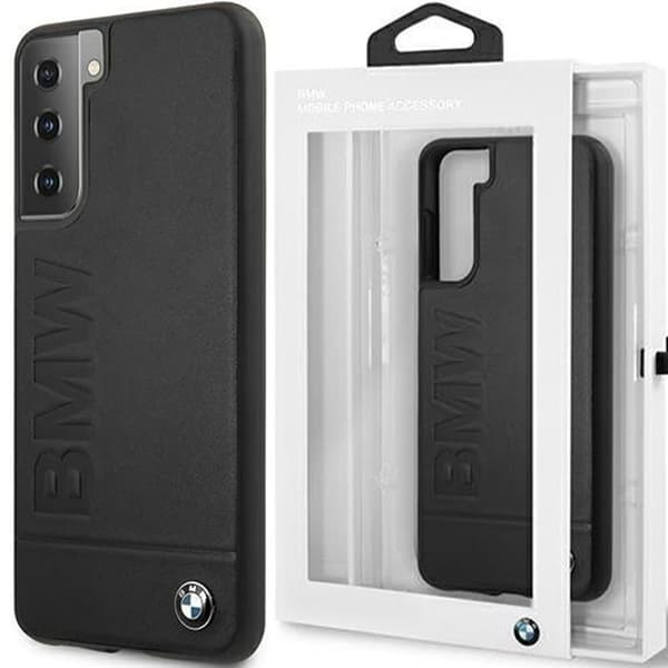 Veske BMW BMHCS21MSLLBK S21+ G996 svart/svart hardt etui Signatur Logo Impressum