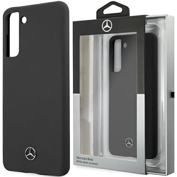 Mercedes MEHCS21MSILBK S21+ G996 svart/svart hardt etui Silikonlinje