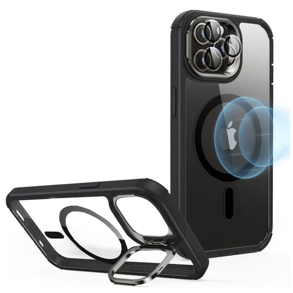 ESR ARMOR TOUGH KICKSTAND HALOLOCK MAGSAFE IPHONE 15 PRO MAX CLEAR/BLACK