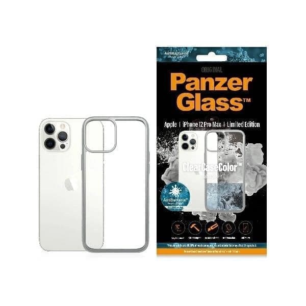 PanzerGlass ClearCase-deksel til iPhone 12 Pro Max - gjennomsiktig og sølv