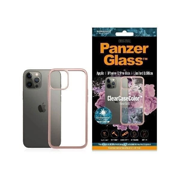 PanzerGlass ClearCase-deksel til iPhone 12 Pro Max - gjennomsiktig og rosa