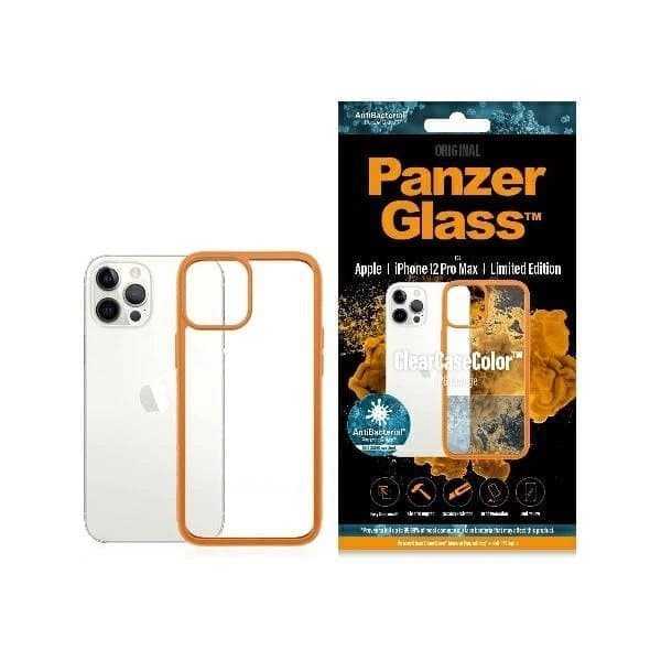 PanzerGlass ClearCase-deksel til iPhone 12 Pro Max - gjennomsiktig oransje