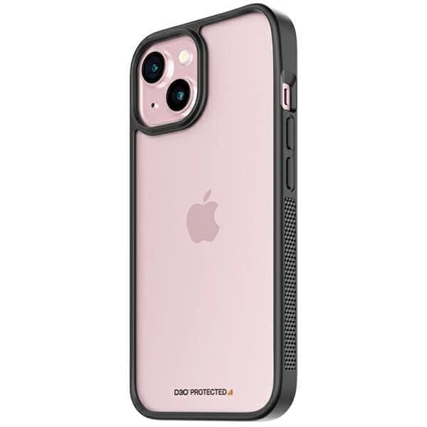 Militærklasse sertifisert PanzerGlass ClearCase iPhone 15-deksel - gjennomsiktig og svart