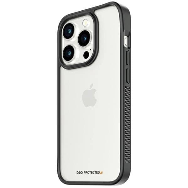 Militærklassifisert PanzerGlass ClearCase iPhone 15 Pro-deksel - Gjennomsiktig og svart