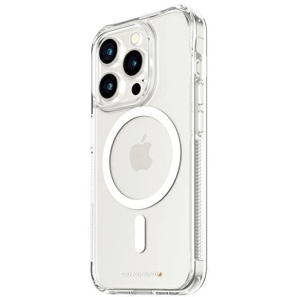 PanzerGlass HardCase med MagSafe med D3O og Military Grade Certified for iPhone 15 Pro - Gjennomsiktig