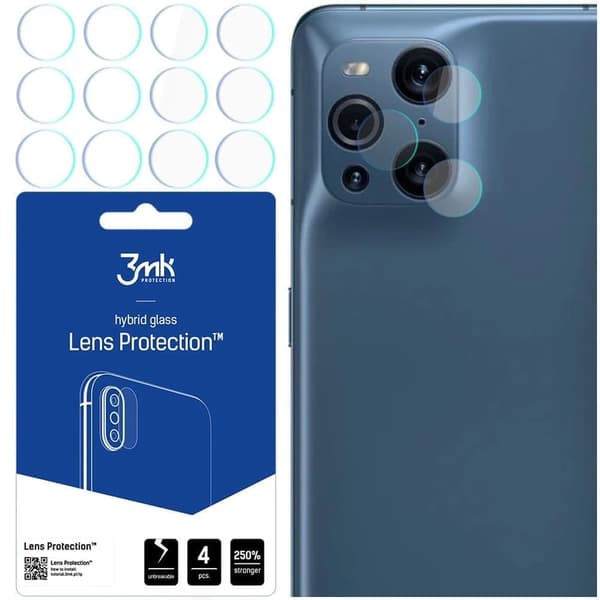 3mk Lens Protection™ hybrid kameraglass for Oppo Find X3 Pro 5G