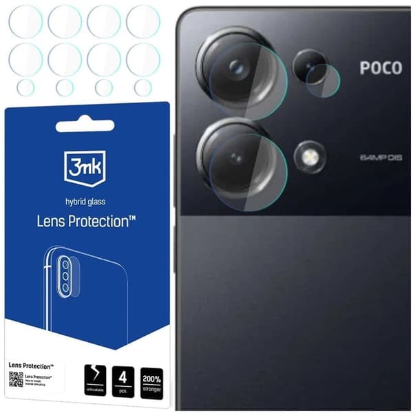 3mk Lens Protection™ hybrid kameraglass for Xiaomi Poco M6 Pro 4G