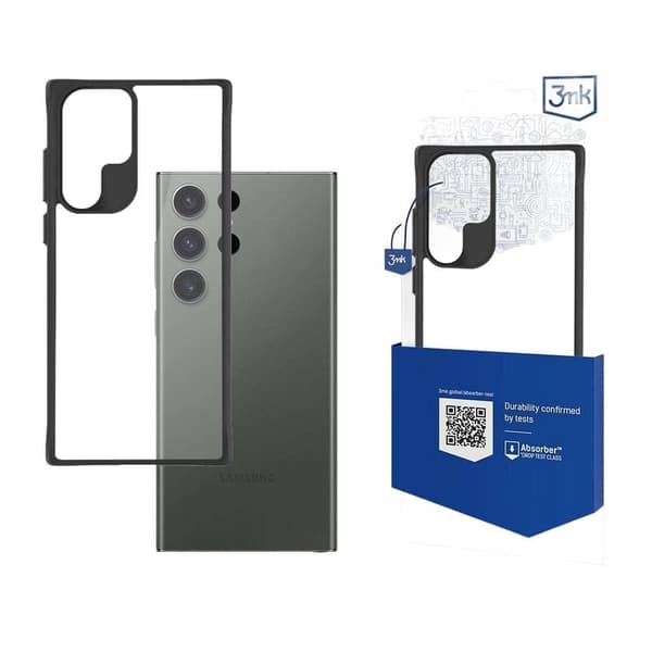 3mk Satin Armor Case+ deksel til Samsung Galaxy S24 Ultra - gjennomsiktig