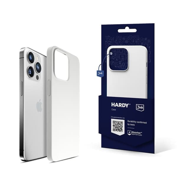 Apple iPhone 14 Pro Max - 3mk Hardy Silicone MagCase hvit