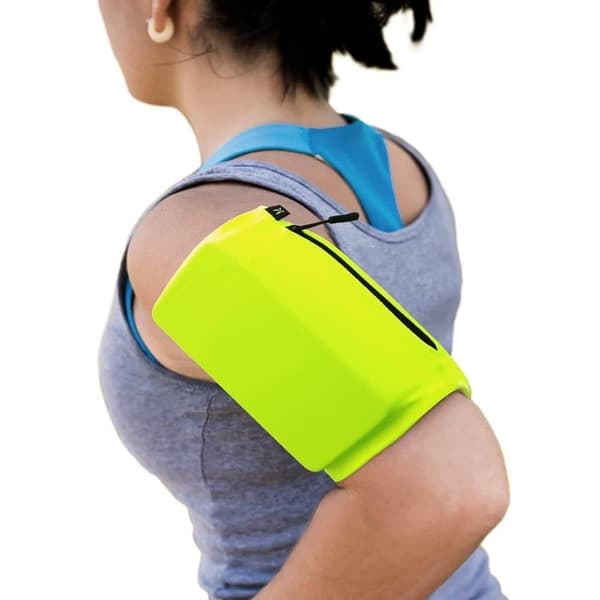 Armbånd med elastisk stoff? fitness runner S grønn