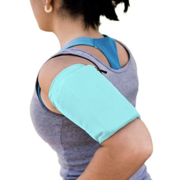 Armbånd med elastisk stoff? fitness runner XL blå