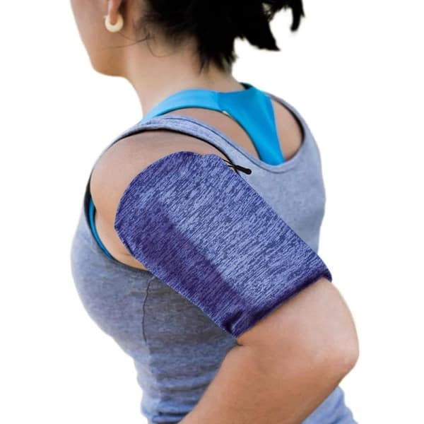 Armbånd med elastisk stoff? fitness runner XL marineblå