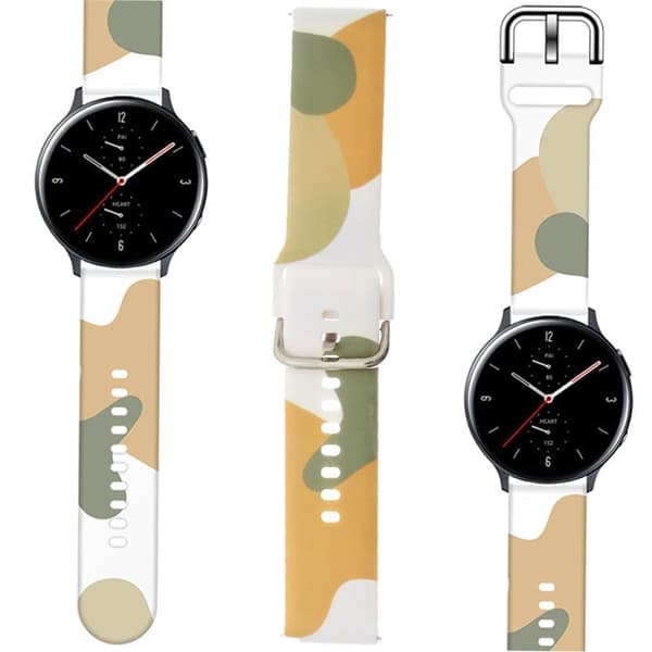 Strap Moro Band Samsung Galaxy Watch 46 mm silikonarmbåndsur Armbåndsmønster 6