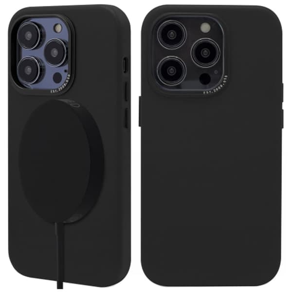Dekodet - MagSafe-kompatibelt lærbeskyttelsesdeksel for iPhone 14 Pro Max (svart)