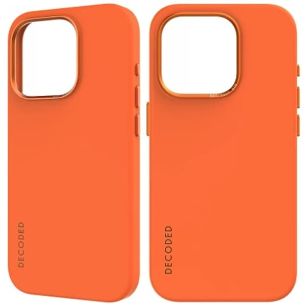 Dekodet - MagSafe-kompatibelt silikonbeskyttelsesdeksel for iPhone 15 Plus (Aprikos)