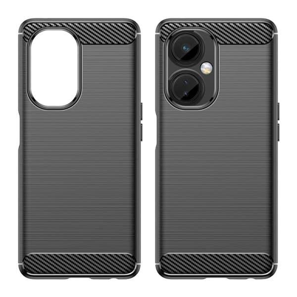 Carbon Case OnePlus Nord CE 3 deksel fleksibelt silikon karbon skall svart