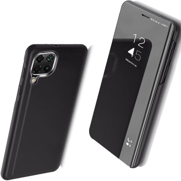 Clear View Case flip-deksel til Samsung Galaxy A22 4G svart
