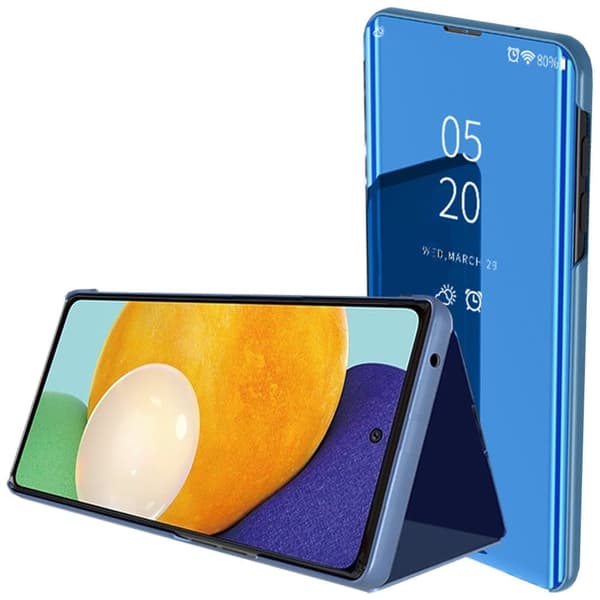 Clear View-deksel til Samsung Galaxy S23 Ultra med blå klaff