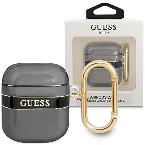 Guess GUA2HHTSK AirPods deksel svart/svart Strap Collection