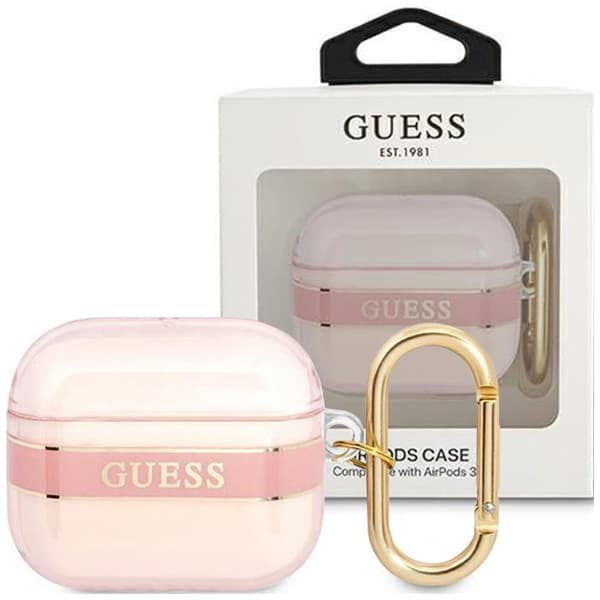 Guess GUA3HHTSP AirPods 3 Veske Pink/Pink Strap Collection