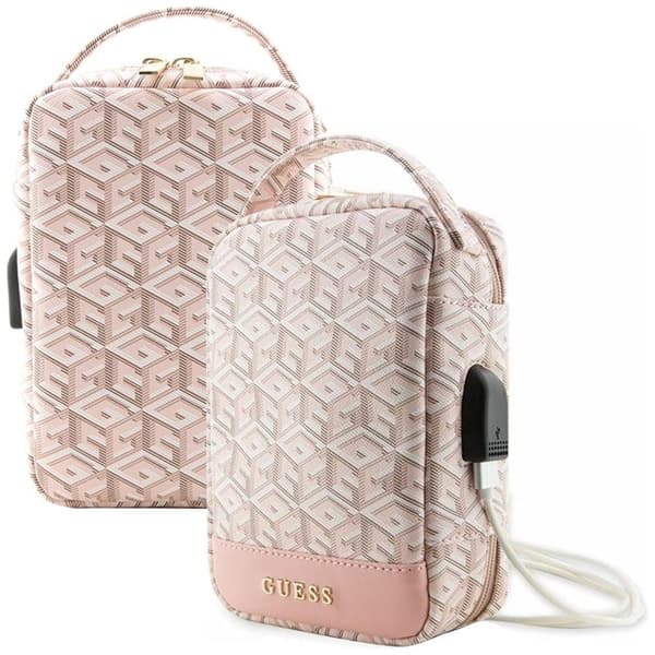 Guess GUHBHCFSEP Organizer Bag - Rosa GCube Stripe
