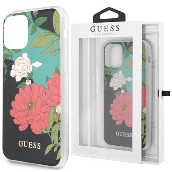Guess GUHCN65IMLFL01 iPhone 11 Pro Max svart/svart N°1 Flower Collection