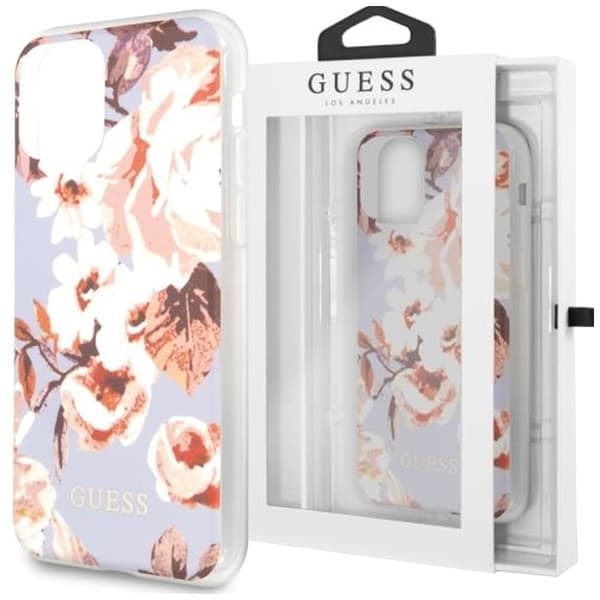 Guess GUHCN65IMLFL02 iPhone 11 Pro Max lilla/lilla N°2 Flower Collection