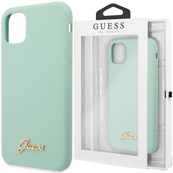 Guess GUHCN65LSLMGG iPhone 11 Pro Max grønn/grønn hardt deksel Silikon Vintage Gold-logo
