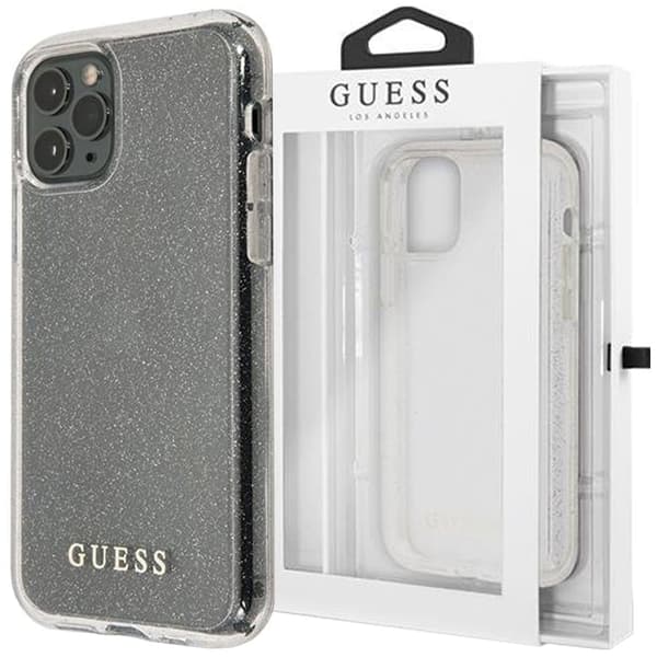 Guess GUHCN65PCGLSI iPhone 11 Pro Max sølv/sølv hardt deksel Glitter