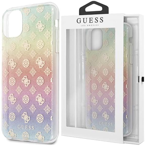 Guess GUHCN65PEOML iPhone 11 Pro Max flerfarget hardt deksel Iridescent 4G Peony